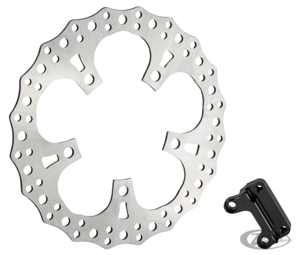 LH 13" Jagged Brake Rotor kit FLH/T14-UP (DE)