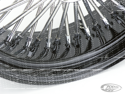 Black rim+hub Fat Daddy 16X3.5 50 (DE)