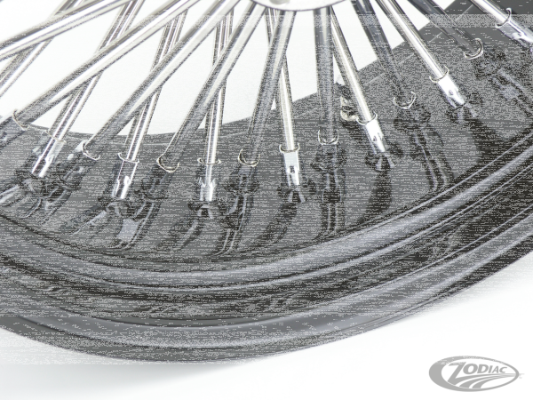 Black rim+hub Fat Daddy 17X6" 50 (DE)