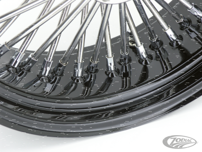 Black w/ chr nipples FD50 17X6" (DE)