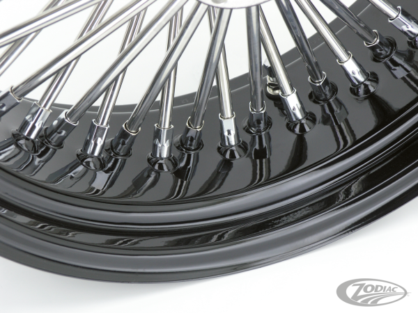 Black w/ chr nipples FD50 16X3.5 (DE)