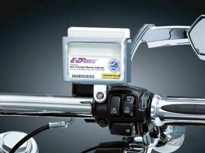 EZ PASS HOLDER, CHROME (DE)