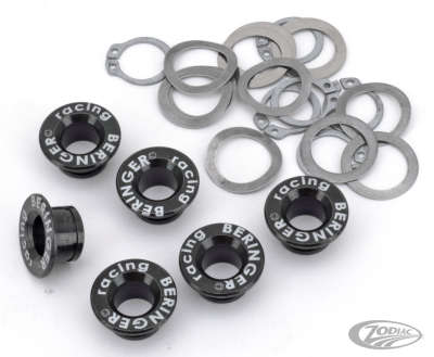 Set 6x Black disc buttons (DE)