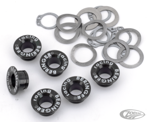 Set 6x Black disc buttons (DE)