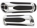 Deep Cut Comfort Grips Chrome 1" Throttle By Wire