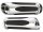 Deep Cut Comfort Grips Chrome 1" Throttle By Wire
