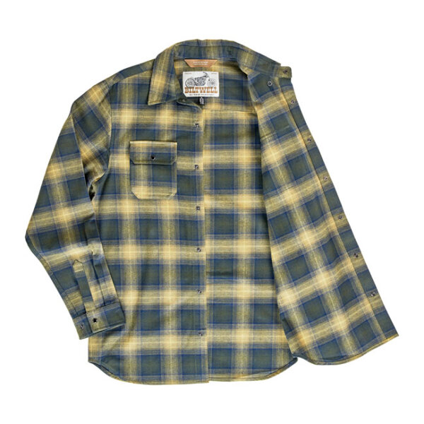 Biltwell Hi Test Flannel shirt moss Size S
