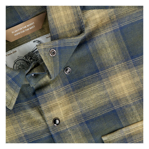 Biltwell Hi Test Flannel shirt moss Size S