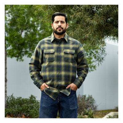 Biltwell Hi Test Flannel shirt moss Size S