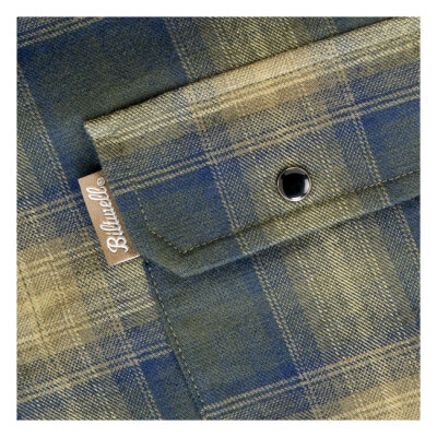 Biltwell Hi Test Flannel shirt moss Size S