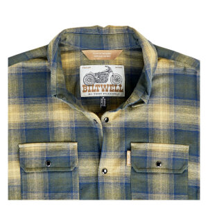 Biltwell Hi Test Flannel shirt moss Size M
