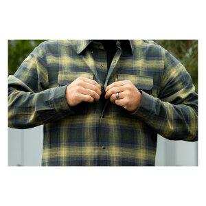 Biltwell Hi Test Flannel shirt moss Size 2XL