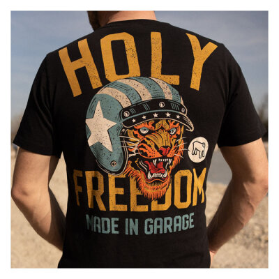 Holy Freedom Tiger t-shirt black Size S