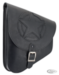 Texas Leather Star Swingarm Bag Black