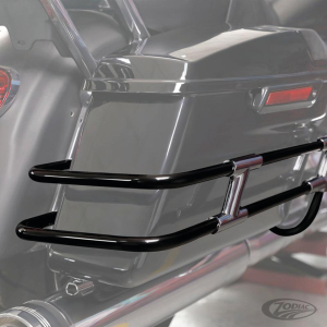 Saddlebag Guards Black/Chrome FLH/T14-Up (DE)