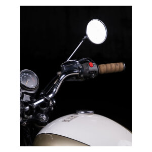 Trip Machine, leather handlebar grip wraps. Tobacco brown