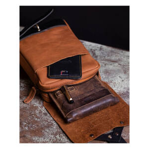 Trip Machine, Thigh bag / leg bag. Tan