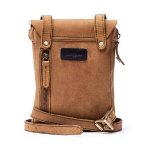 Trip Machine, Thigh bag / leg bag. Tobacco brown