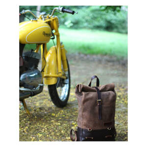 Trip Machine, Backpack/Saddlebag 15 liter. Tobacco brown