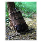 Trip Machine, Backpack/Saddlebag 15 liter. Tobacco brown