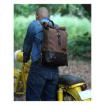 Trip Machine, Backpack/Saddlebag 15 liter. Tobacco brown