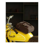 Trip Machine, tank and tail bag. 4.4 liter. Tobacco brown