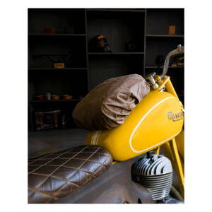 Trip Machine, tank and tail bag. 4.4 liter. Tobacco brown