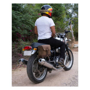 Trip Machine, Messenger bag. Tobacco brown