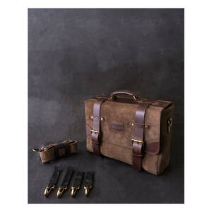 Trip Machine, Warrior saddlebag. Tobacco brown