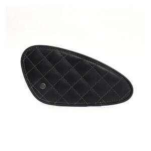 Trip Machine, Diamond leather gas tank pad set. Black