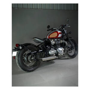 Trip Machine, Diamond leather gas tank pad set. Tobacco