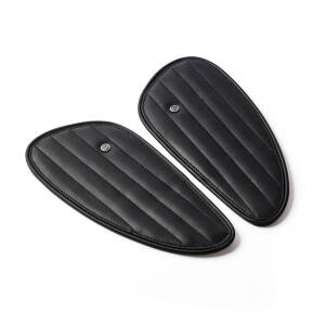Trip Machine, Classic leather tank pad set. Black