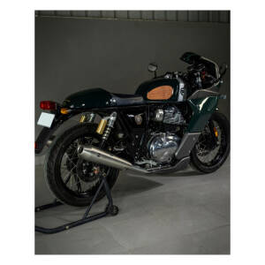 Trip Machine, Classic leather tank pad set. Tobacco