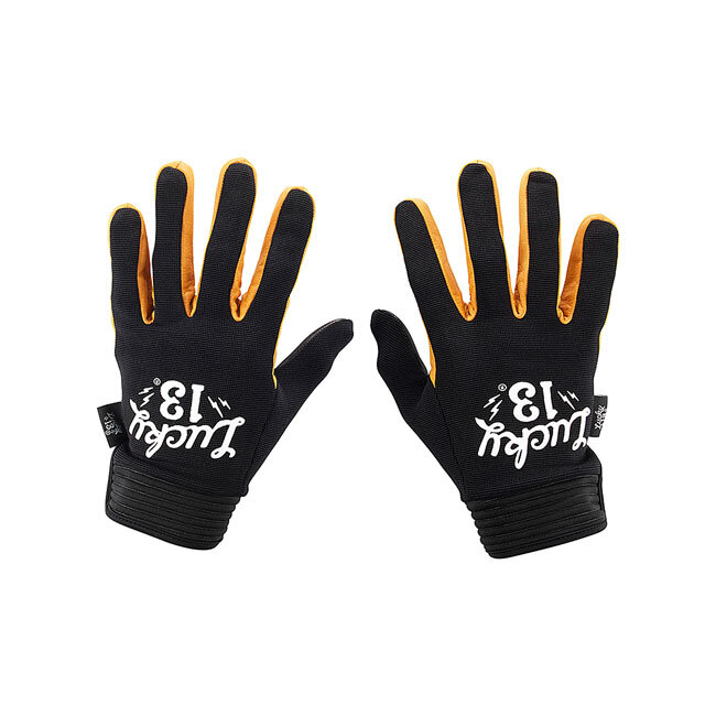 Lucky 13 Shocker gloves black/yellow Size 2XL