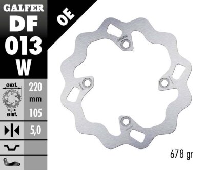 Brake Disc Wave Fixed