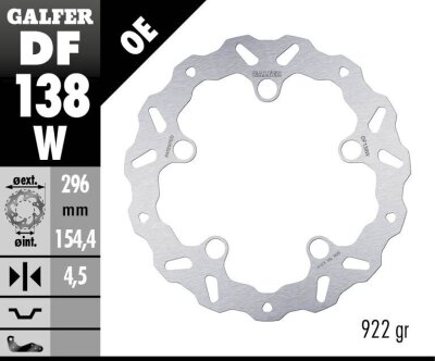 Brake Disc Wave Fixed