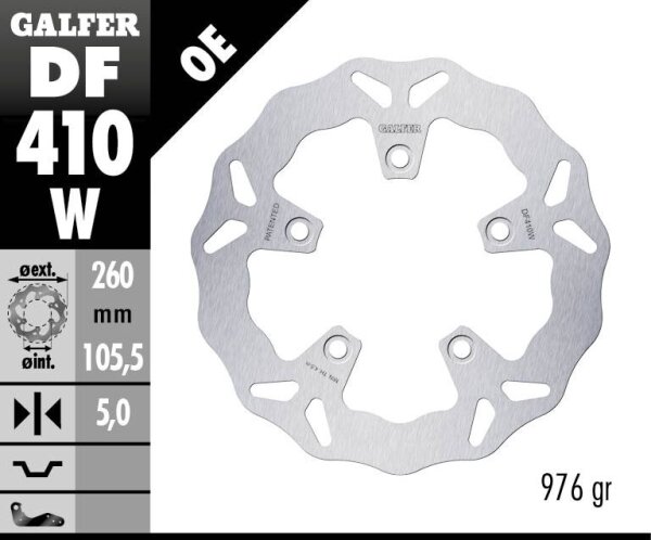 Brake Disc Wave Fixed