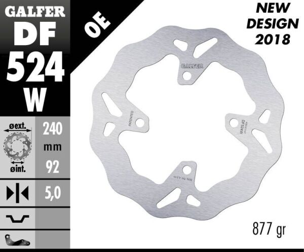 Brake Disc Wave Fixed