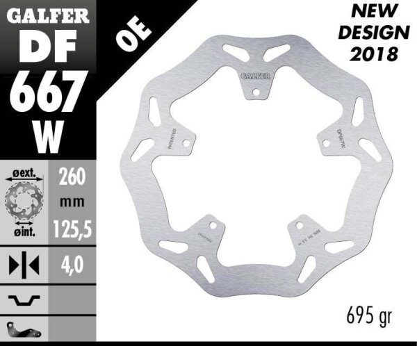 Brake Disc Wave Fixed