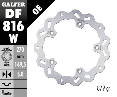 Brake Disc Wave Fixed