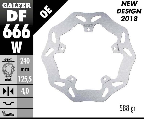 Brake Disc Wave Fixed