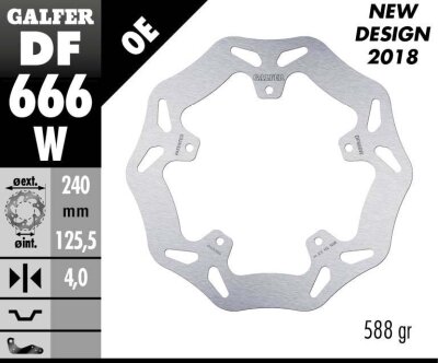 Brake Disc Wave Fixed