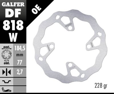 Brake Disc Wave Fixed