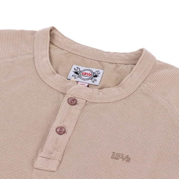 13 1/2 Waffle jersey sand Size XL