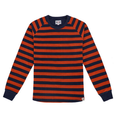 13 1/2 Waffle jersey orange/navy Size L