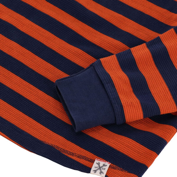13 1/2 Waffle jersey orange/navy Size XL