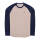 13 1/2 Waffle jersey sand/navy Size M