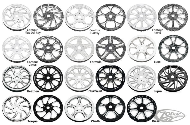 PM Pulley 70Tx1-1/8" Virtue Chrome (DE)