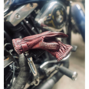 13 1/2 Loud Ride gloves burgundy Size XS