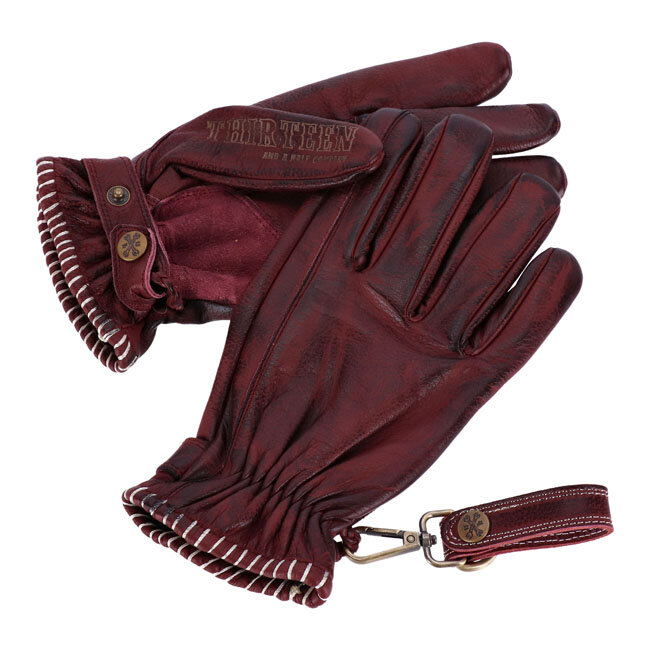 13 1/2 Loud Ride gloves burgundy Size XL